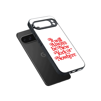 Newyorker sleek google pixel 10 pro xl cover with tempered glass back and TPU edges