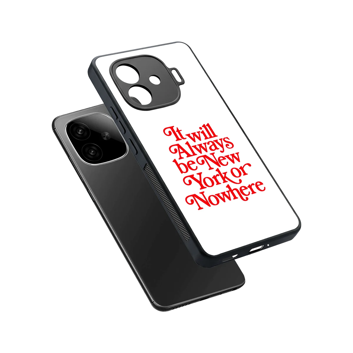 Newyorker sleek iqoo neo 10r 5g cover with tempered glass back and TPU edges