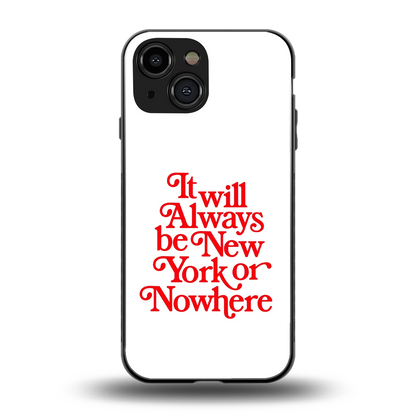 Newyorker back phone cover | glass case for iphone 12 mini