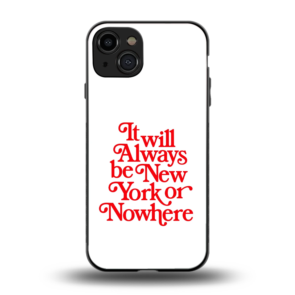 Newyorker back phone cover | glass case for iphone 15