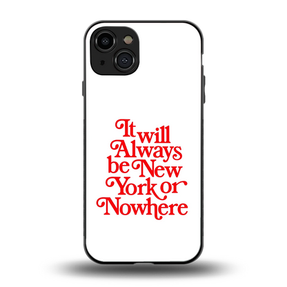 Newyorker back phone cover | glass case for iphone 15