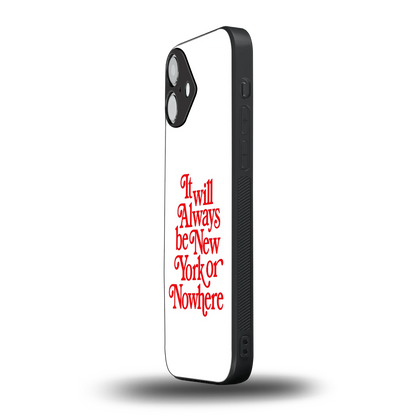 Newyorker iphone 16 plus mobile cover | shockproof glass phone case