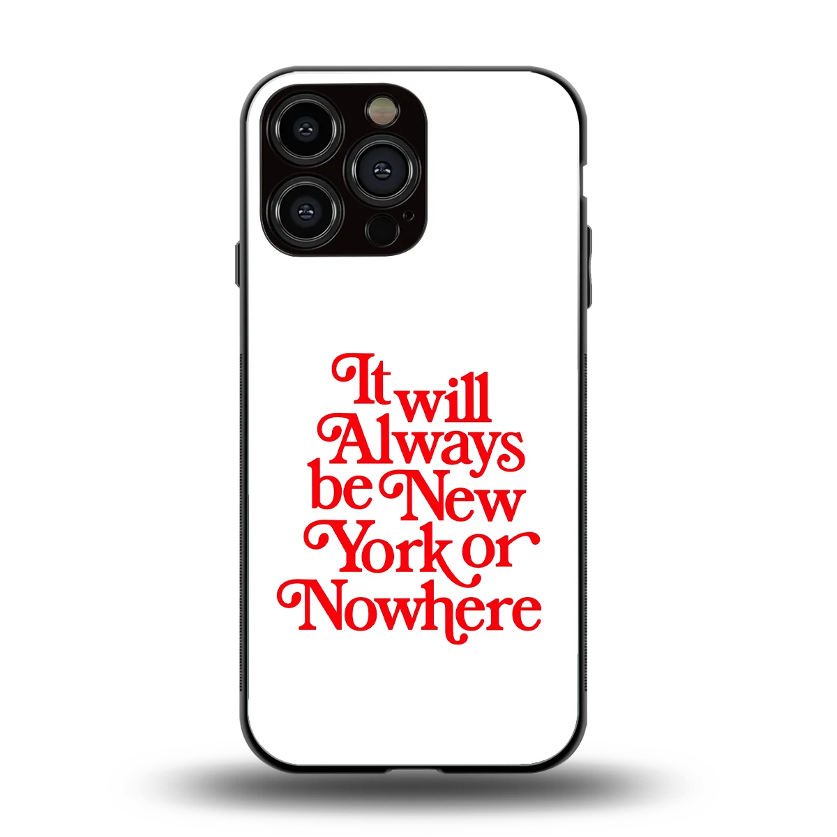 Newyorker back phone cover | glass case for iphone 16 pro max