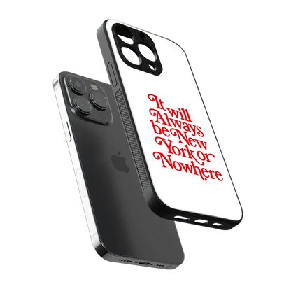 Newyorker sleek iphone 16 pro max cover with tempered glass back and TPU edges