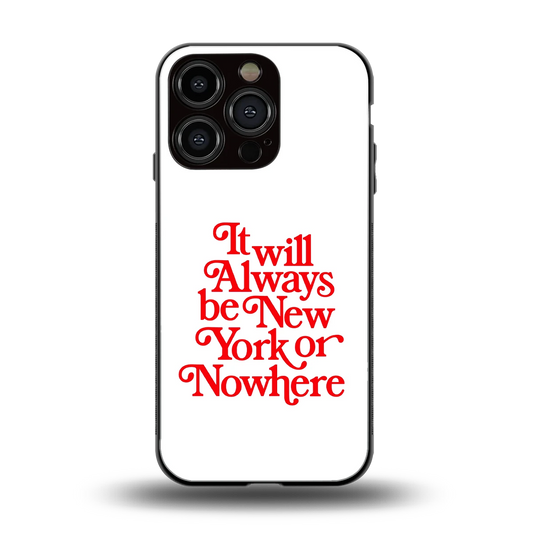 Newyorker back phone cover | glass case for iphone 16 pro