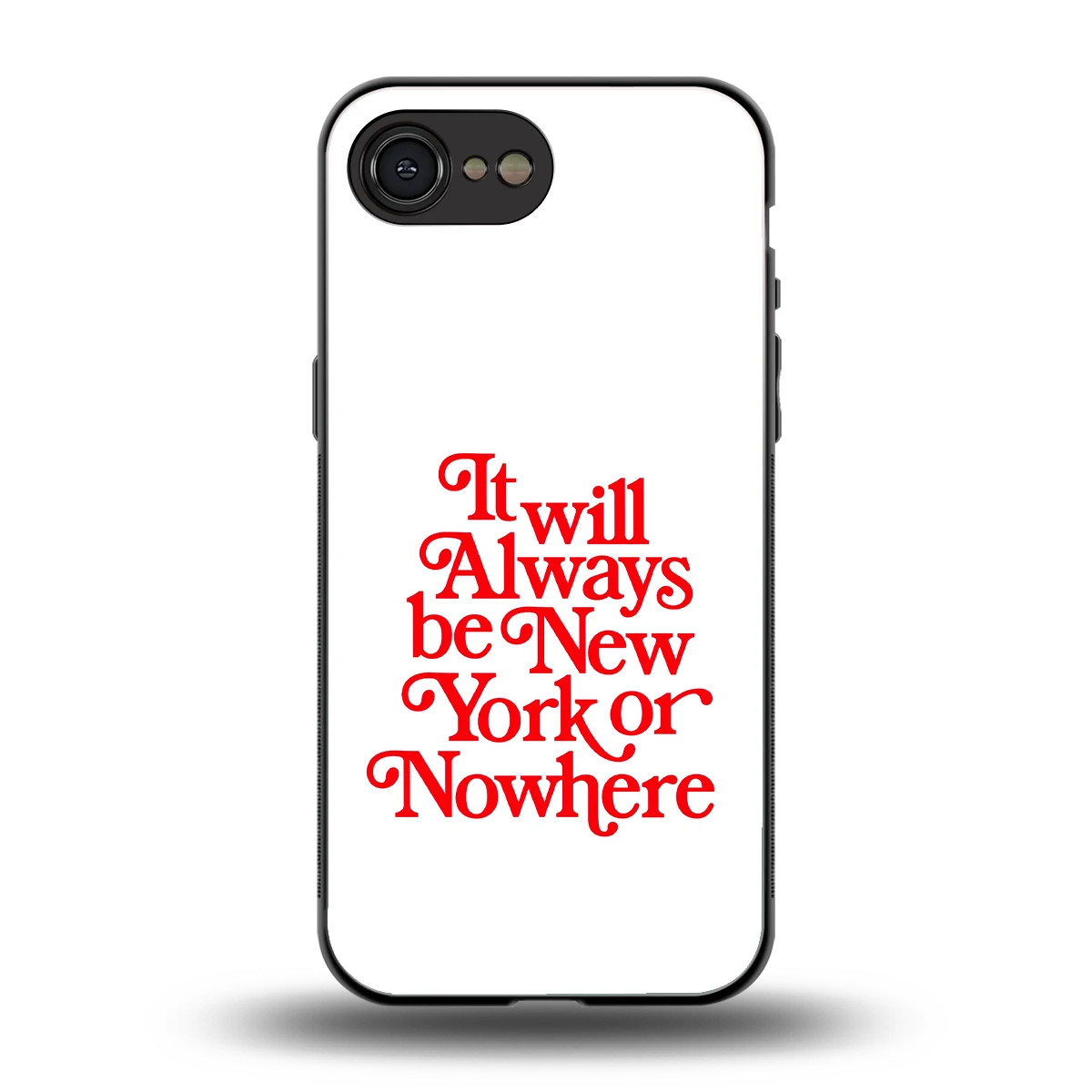 Newyorker back phone cover | glass case for iphone 17e