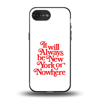 Newyorker back phone cover | glass case for iphone 17e