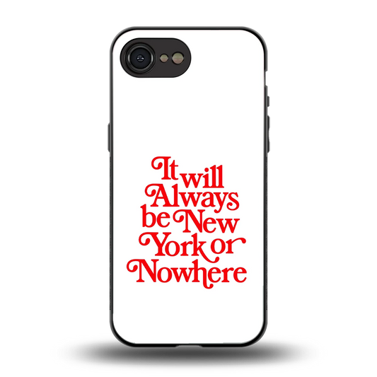 Newyorker back phone cover | glass case for iphone 17e