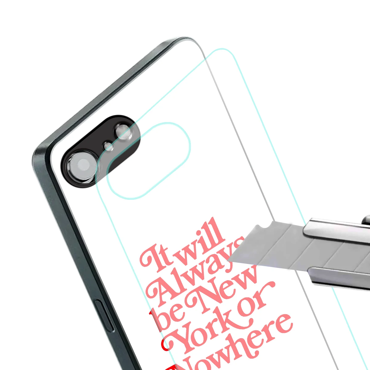 Newyorker stylish phone case for iphone 16e | glossy glass and slim fit