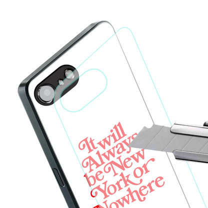 Newyorker stylish phone case for iphone 16e | glossy glass and slim fit