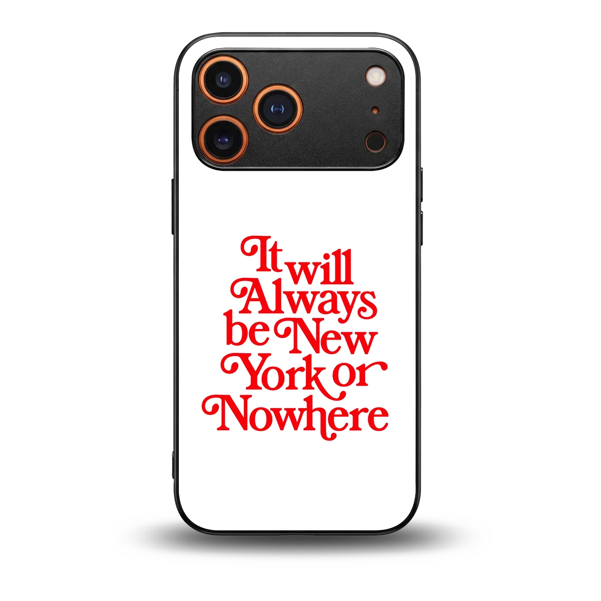 Newyorker back phone cover | glass case for iphone 17 pro max