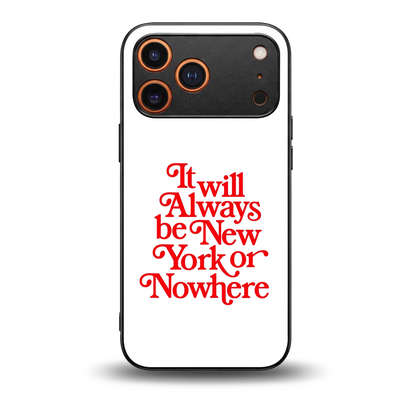 Newyorker back phone cover | glass case for iphone 17 pro max