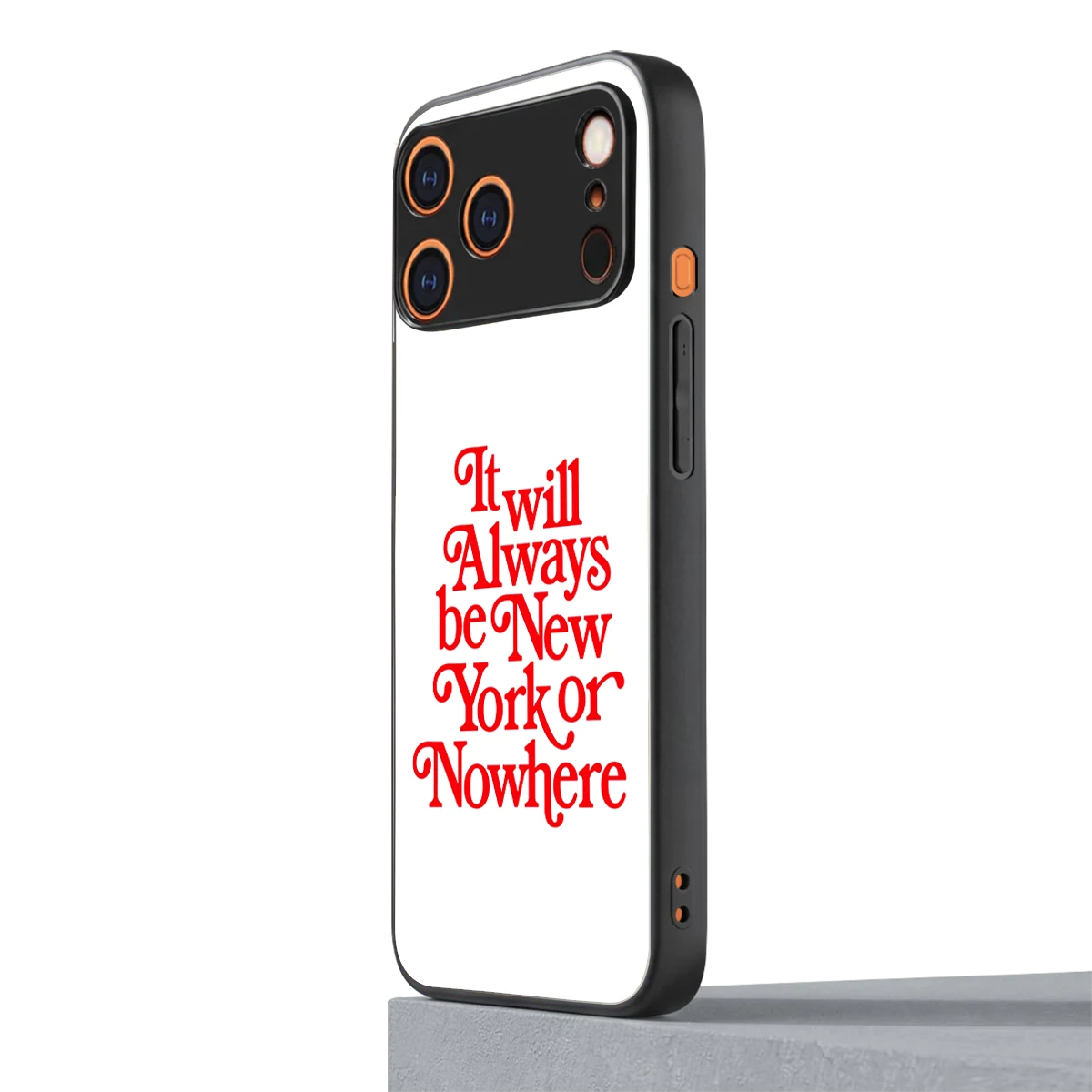 Newyorker iphone 17 pro max mobile cover | shockproof glass phone case