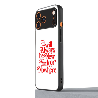 Newyorker iphone 17 pro max mobile cover | shockproof glass phone case