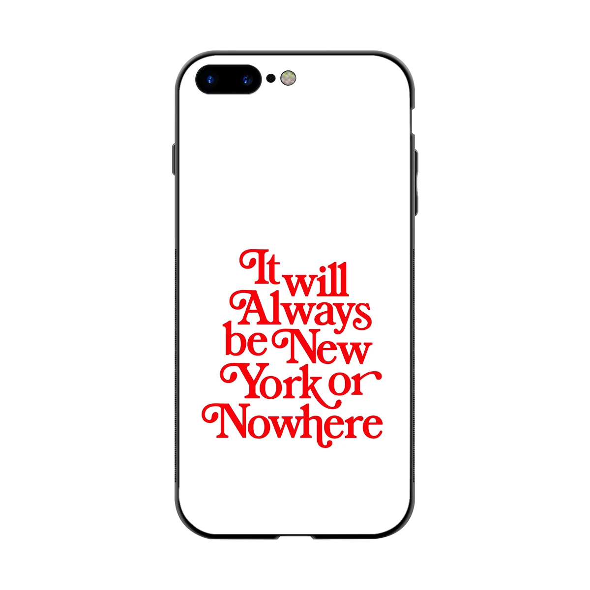 Newyorker back phone cover | glass case for iphone 7 plus