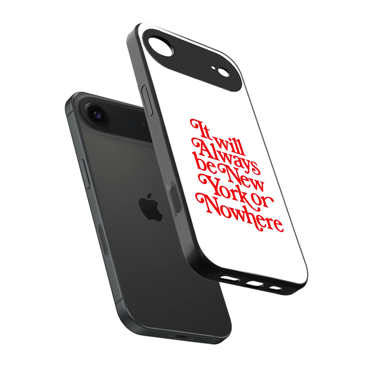 Newyorker sleek iphone air cover with tempered glass back and TPU edges