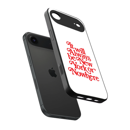 Newyorker sleek iphone air cover with tempered glass back and TPU edges