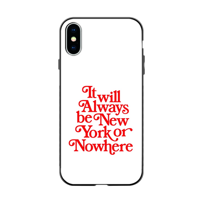 Newyorker back phone cover | glass case for iphone xs
