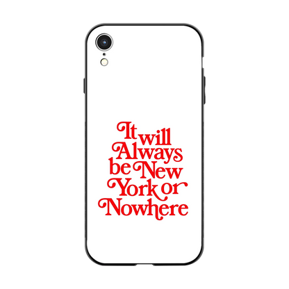 Newyorker back phone cover | glass case for iphone xr