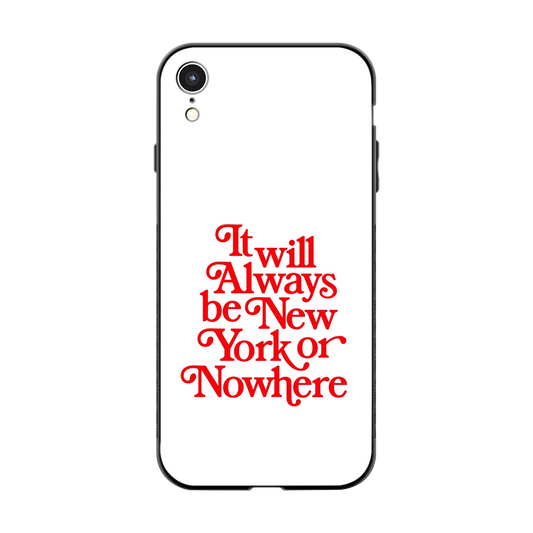 Newyorker back phone cover | glass case for iphone xr