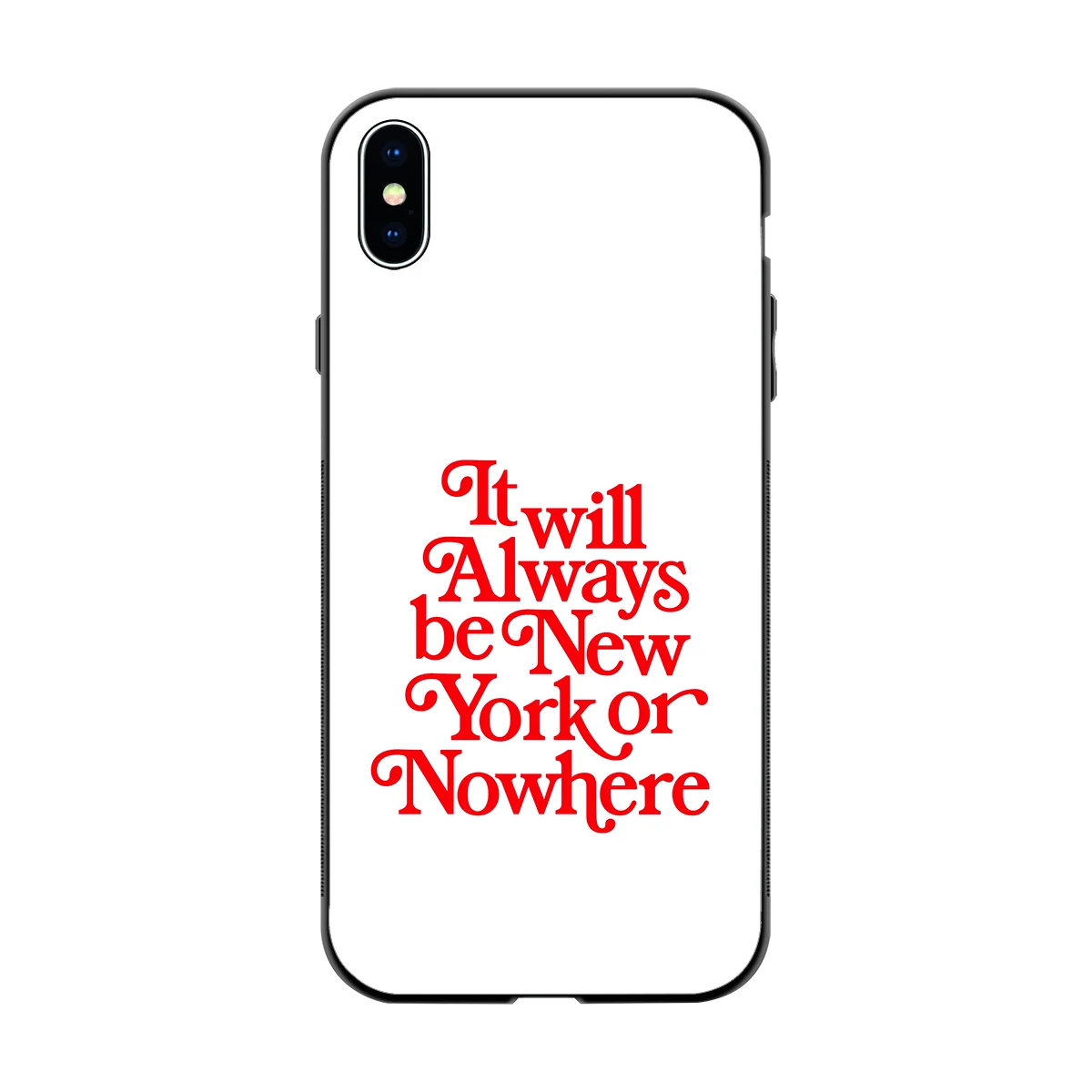 Newyorker back phone cover | glass case for iphone xs max