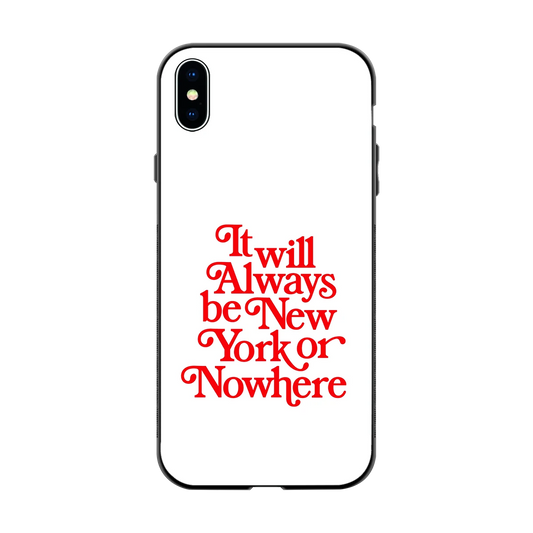 Newyorker back phone cover | glass case for iphone xs max