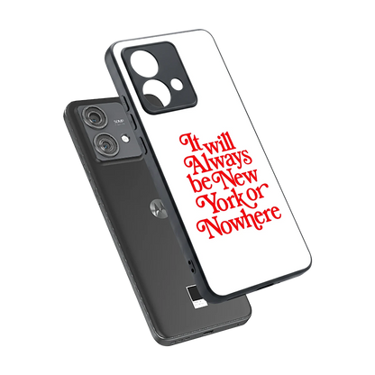 Newyorker sleek motorola edge 40 neo 5g cover with tempered glass back and TPU edges