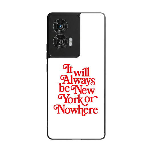Newyorker back phone cover | glass case for motorola edge 50 fusion