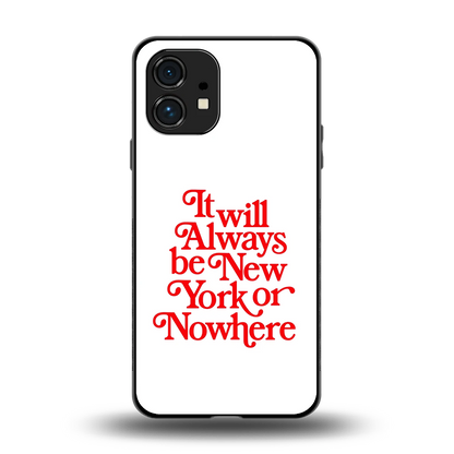Newyorker back phone cover | glass case for nothing phone 1