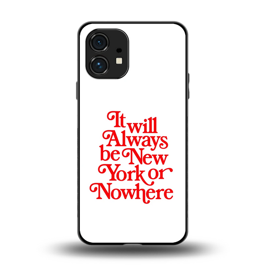 Newyorker back phone cover | glass case for nothing phone 1