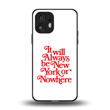 Newyorker back phone cover | glass case for nothing phone 2