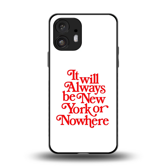 Newyorker back phone cover | glass case for nothing phone 2