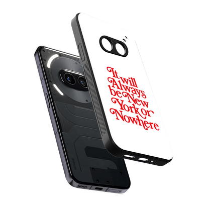 Newyorker sleek nothing phone 2a plus cover with tempered glass back and TPU edges