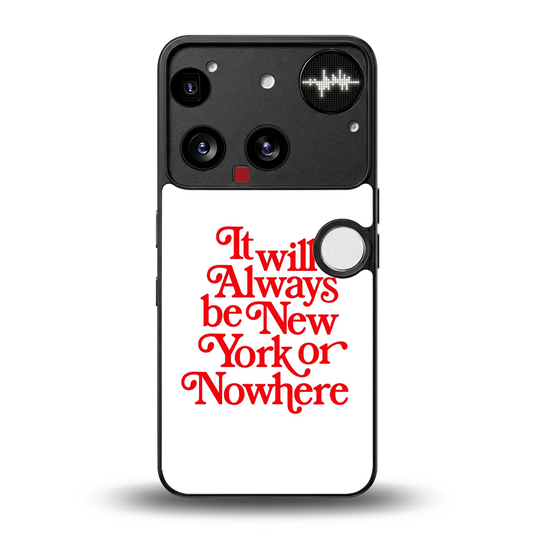 Newyorker back phone cover | glass case for nothing phone 3