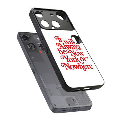 Newyorker sleek nothing phone 3 cover with tempered glass back and TPU edges