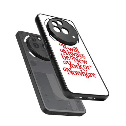 Newyorker sleek nothing phone 3a pro cover with tempered glass back and TPU edges