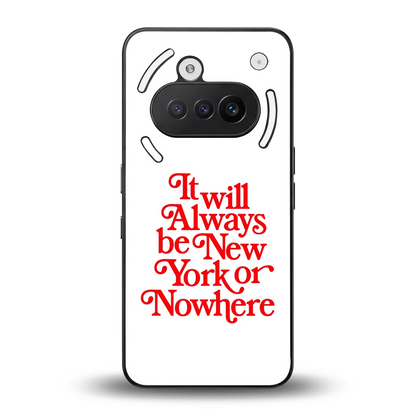 Newyorker back phone cover | glass case for nothing phone 3a