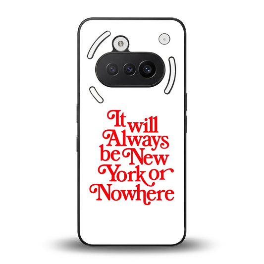 Newyorker back phone cover | glass case for nothing phone 3a