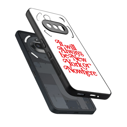 Newyorker sleek nothing phone 3a cover with tempered glass back and TPU edges