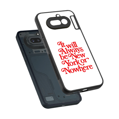 Newyorker sleek nothing phone 4a cover with tempered glass back and TPU edges
