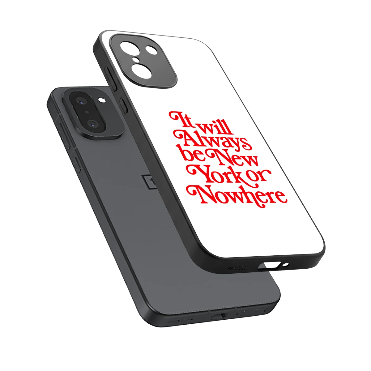 Newyorker sleek oneplus 15r cover with tempered glass back and TPU edges