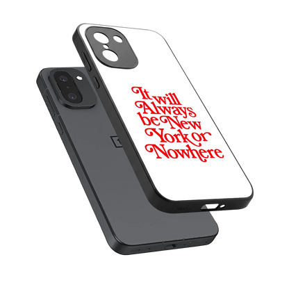 Newyorker sleek oneplus 15r cover with tempered glass back and TPU edges