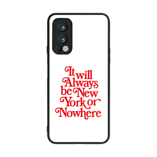 Newyorker back phone cover | glass case for oneplus nord 2