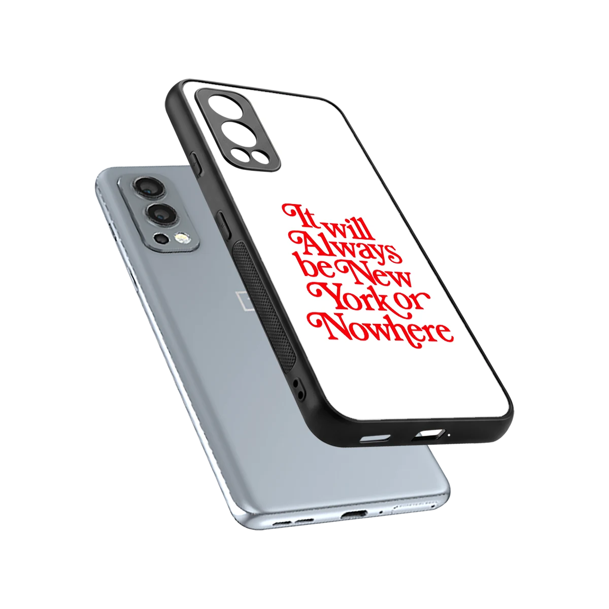 Newyorker sleek oneplus nord 2 cover with tempered glass back and TPU edges