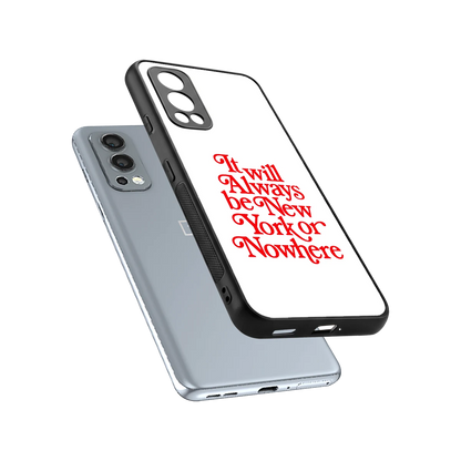 Newyorker sleek oneplus nord 2 cover with tempered glass back and TPU edges