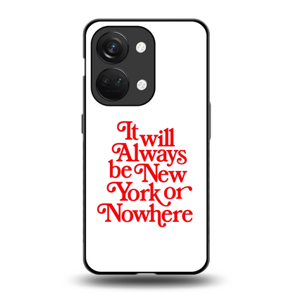 Newyorker back phone cover | glass case for oneplus nord 3