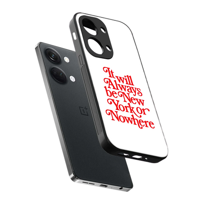 Newyorker sleek oneplus nord 3 cover with tempered glass back and TPU edges