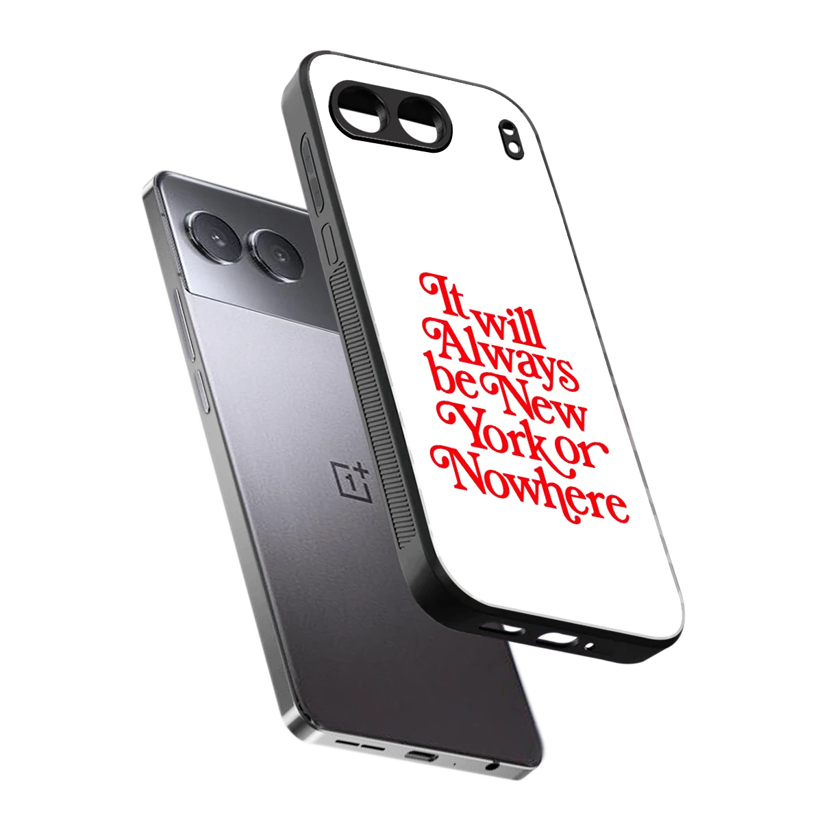 Newyorker sleek oneplus nord 4 cover with tempered glass back and TPU edges