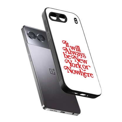 Newyorker sleek oneplus nord 4 cover with tempered glass back and TPU edges