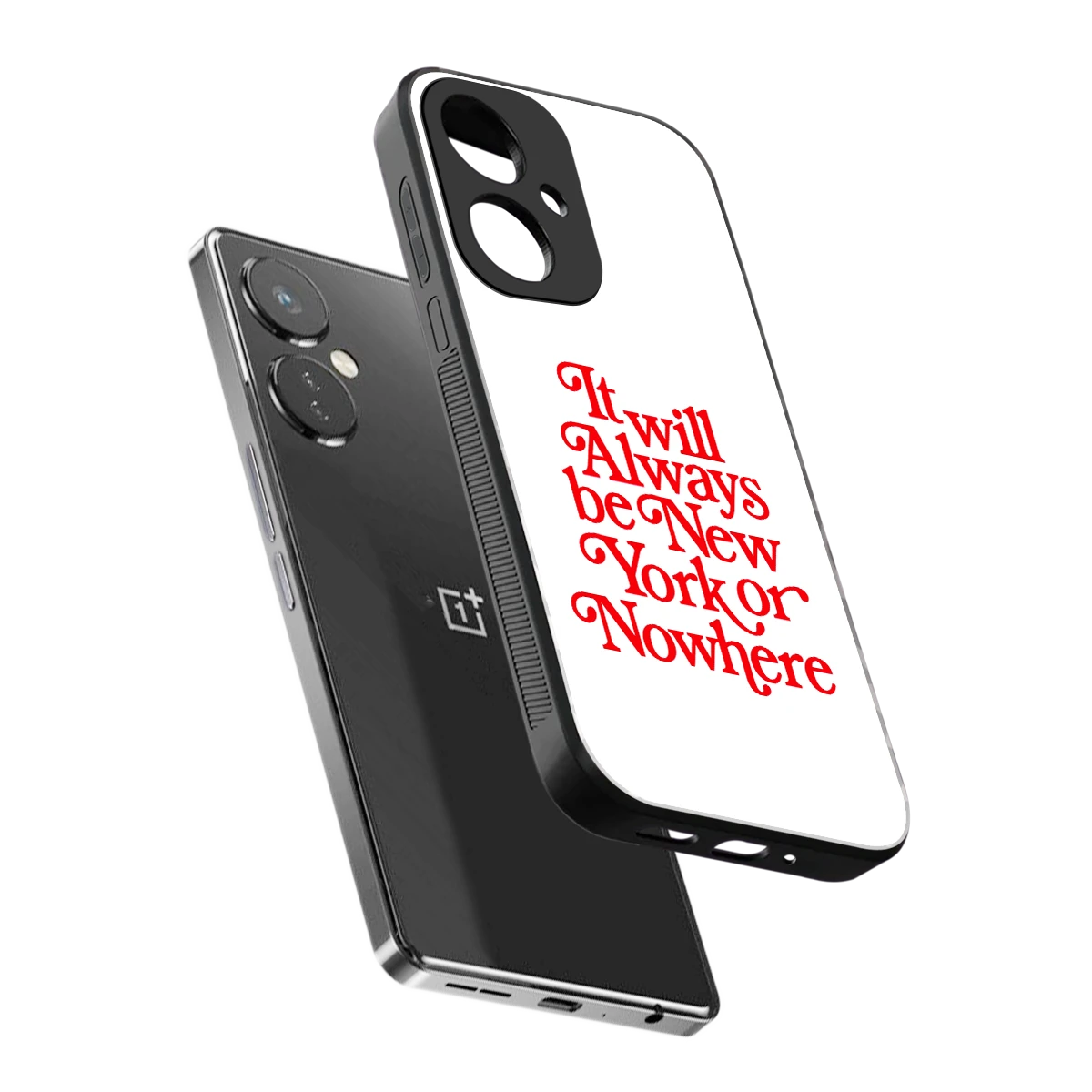 Newyorker sleek oneplus nord ce 3 cover with tempered glass back and TPU edges